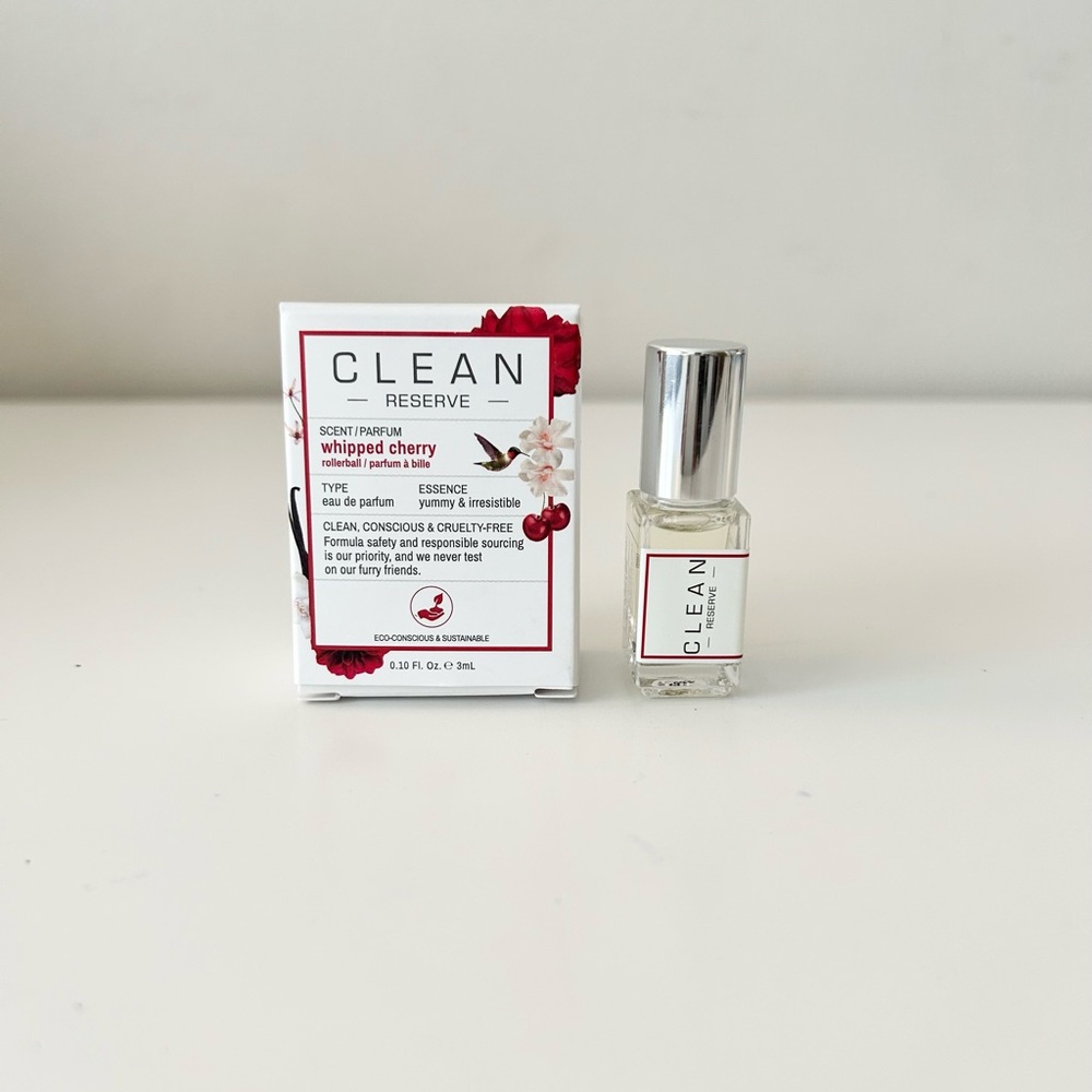 🌸CLEAN RESERVE Whipped Cherry EDP Deluxe Mini Rollerball 3 mL